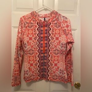 Aqua Et Sol Women's Rash Guard UPF 50+
Swim Shirt Long Sleeve 1/2 Zip